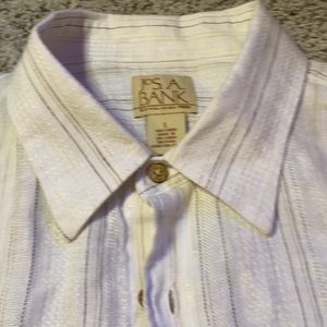 Jos. A. Bank long sleeve linen shirt size large very good condition smoke free